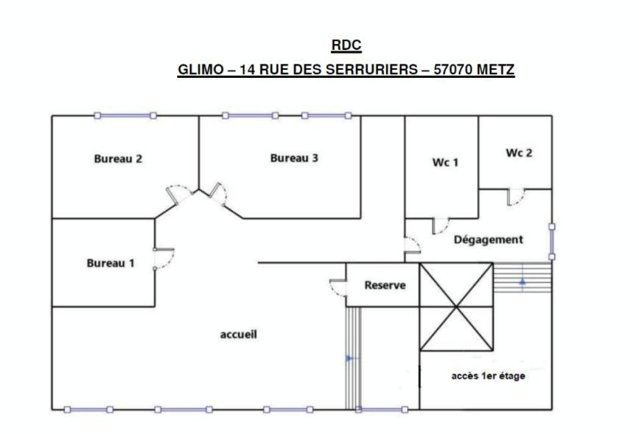 Bureau Metz 167m² Location bureau Metz Moselle OLBUR2529341 8
